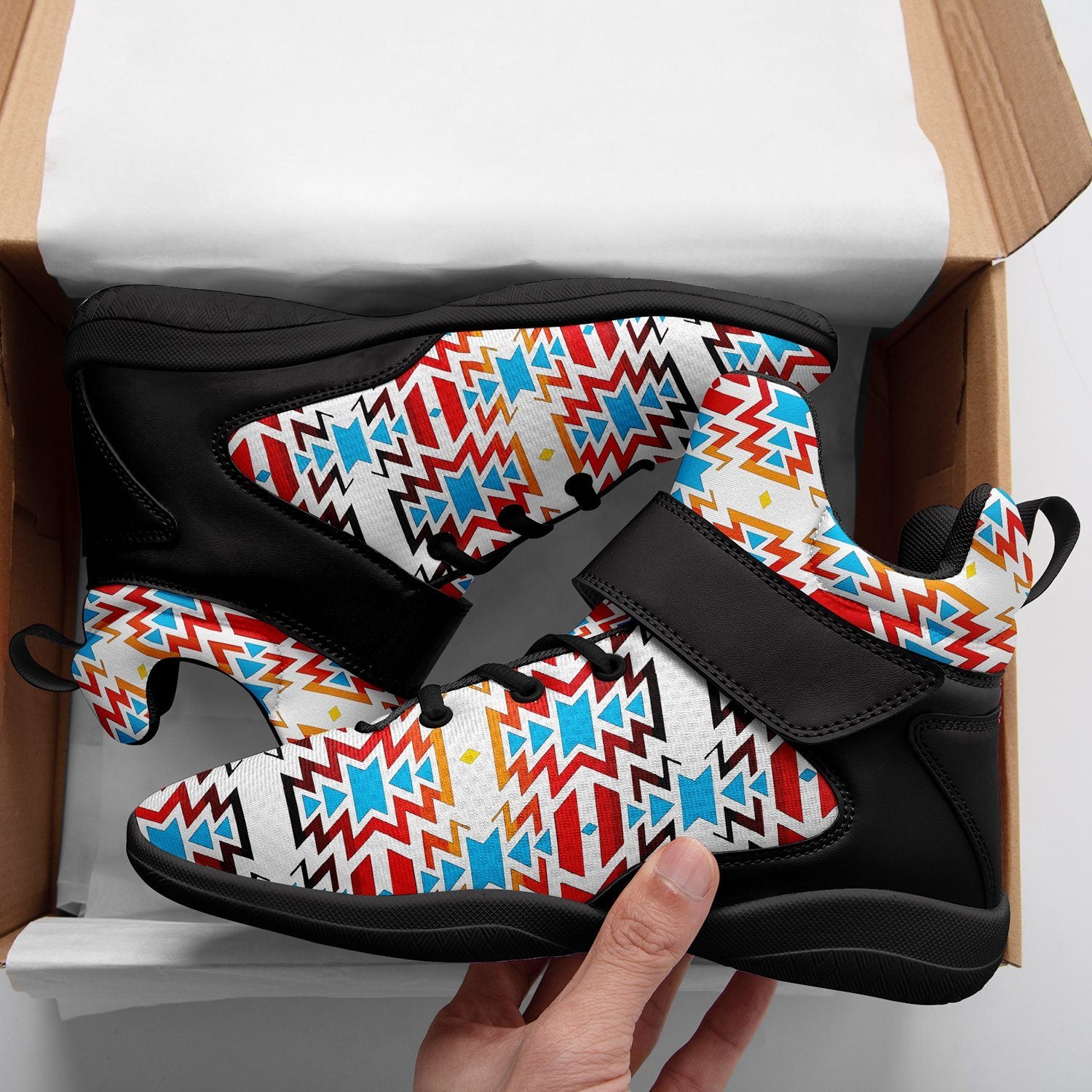 Fire Colors and Sky Ipottaa Basketball / Sport High Top Shoes 49 Dzine