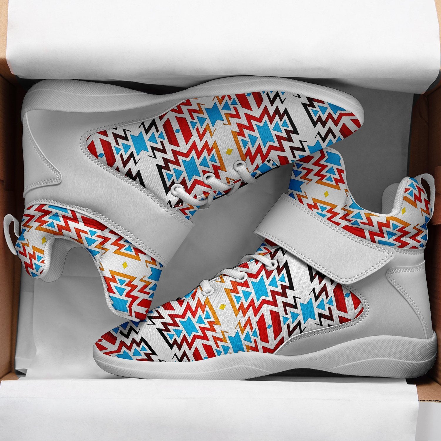 Fire Colors and Sky Ipottaa Basketball / Sport High Top Shoes 49 Dzine