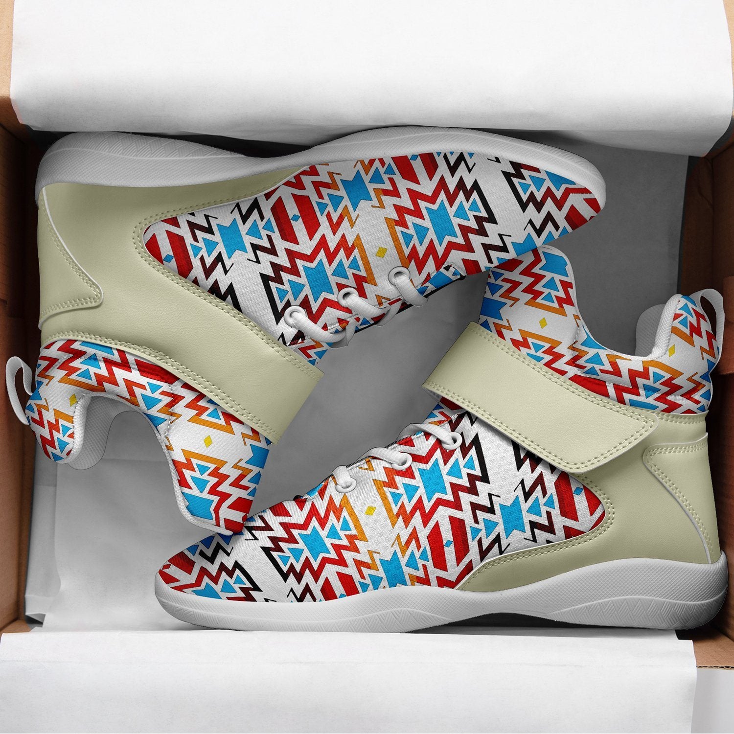 Fire Colors and Sky Ipottaa Basketball / Sport High Top Shoes 49 Dzine