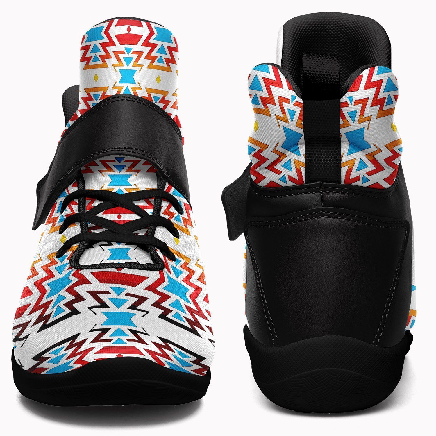 Fire Colors and Sky Ipottaa Basketball / Sport High Top Shoes - Black Sole 49 Dzine