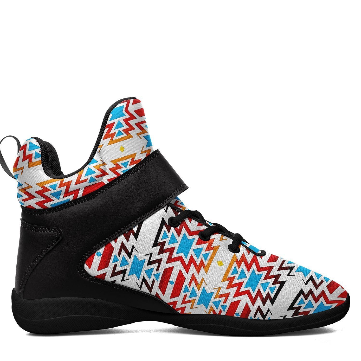 Fire Colors and Sky Ipottaa Basketball / Sport High Top Shoes - Black Sole 49 Dzine 