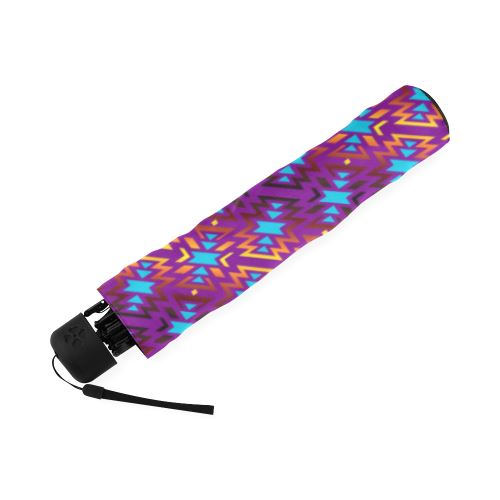 Fire Colors and Sky Moon Shadow Foldable Umbrella Foldable Umbrella e-joyer