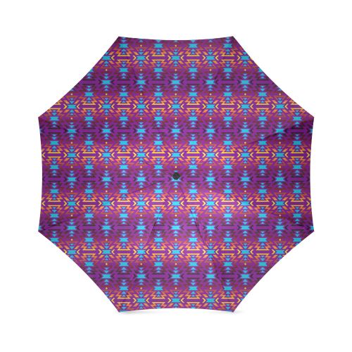 Fire Colors and Sky Moon Shadow Foldable Umbrella Foldable Umbrella e-joyer