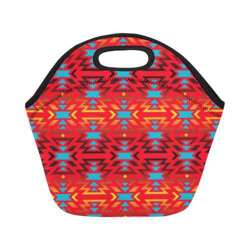 Fire Colors and Sky Sierra Neoprene Lunch Bag/Small (Model 1669) Neoprene Lunch Bag/Small (1669) e-joyer