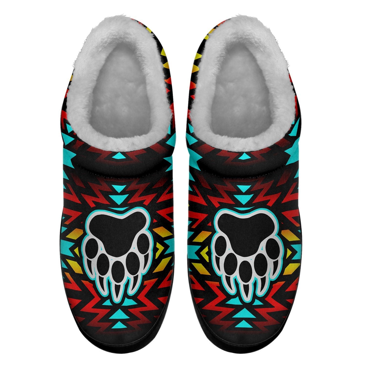 Fire Colors and Turquoise Bearpaw Ikinnii Indoor Slipper 49 Dzine
