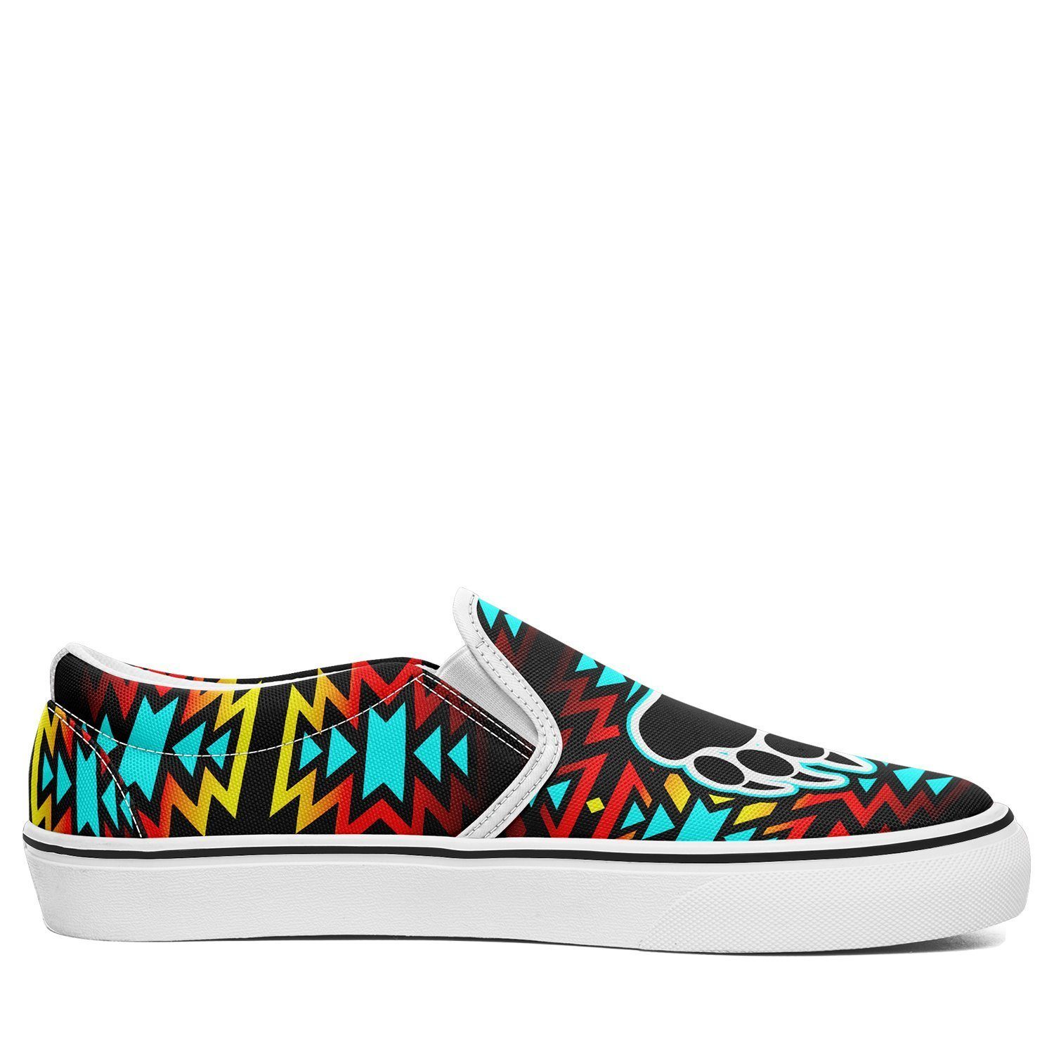 Fire Colors and Turquoise Bearpaw Otoyimm Kid's Canvas Slip On Shoes 49 Dzine