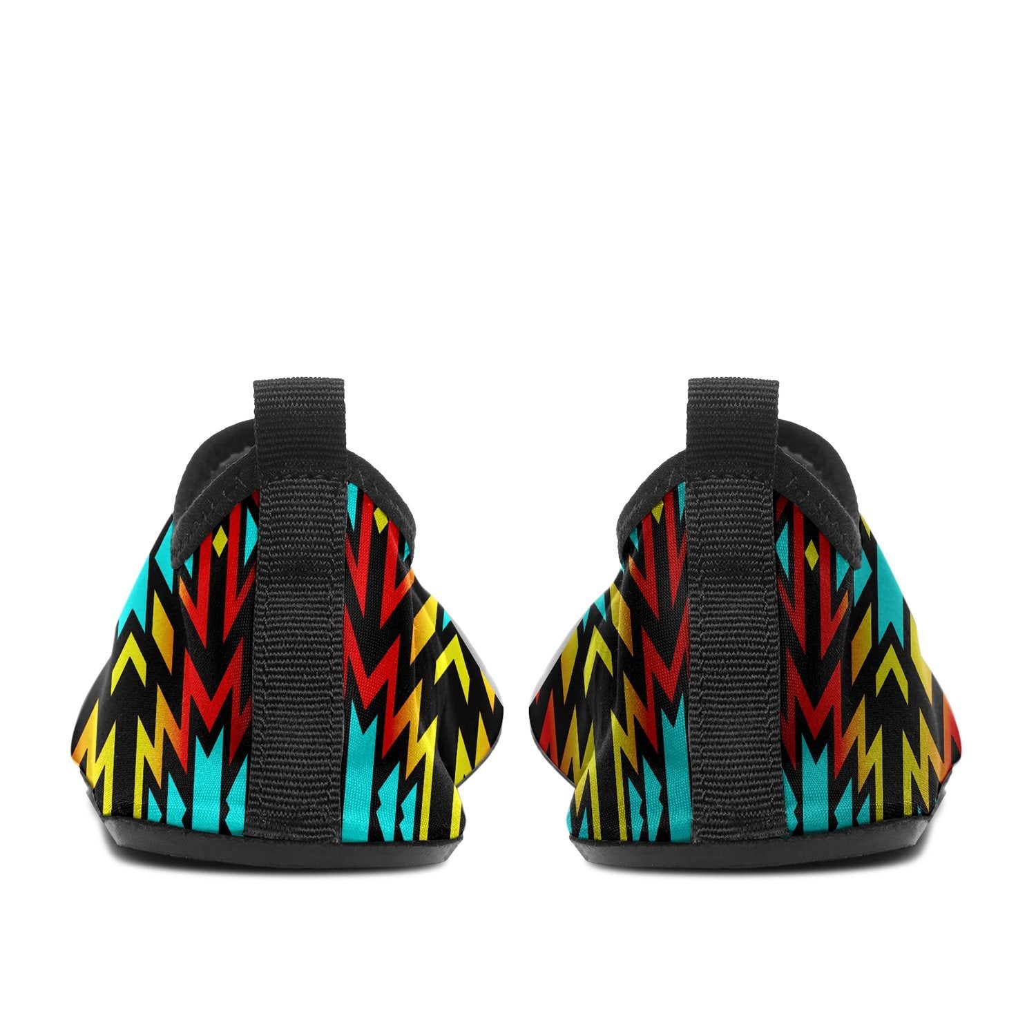 Fire Colors and Turquoise Bearpaw Sockamoccs Slip On Shoes 49 Dzine