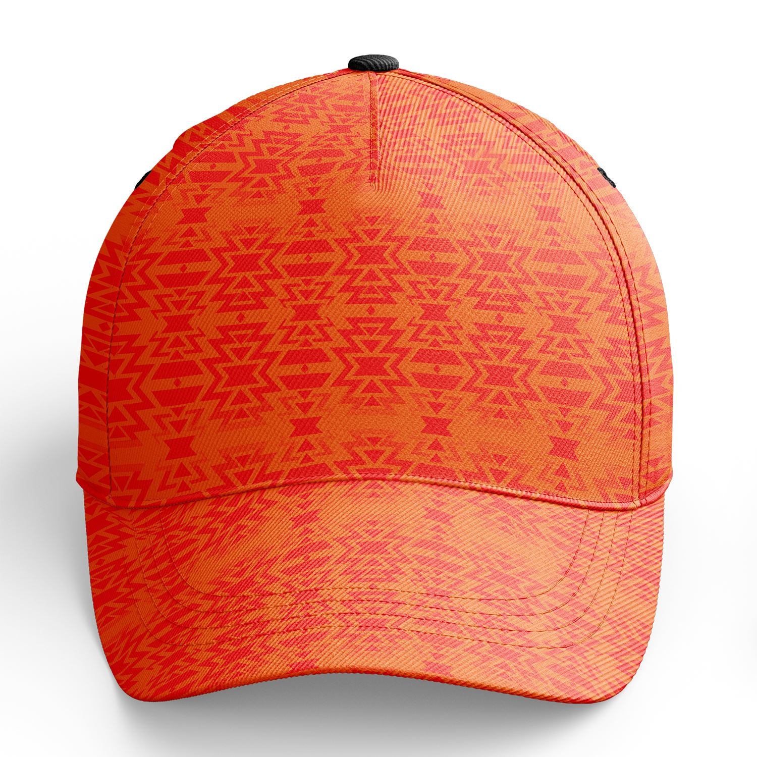 Fire Colors and Turquoise Orange Snapback Hat hat Herman