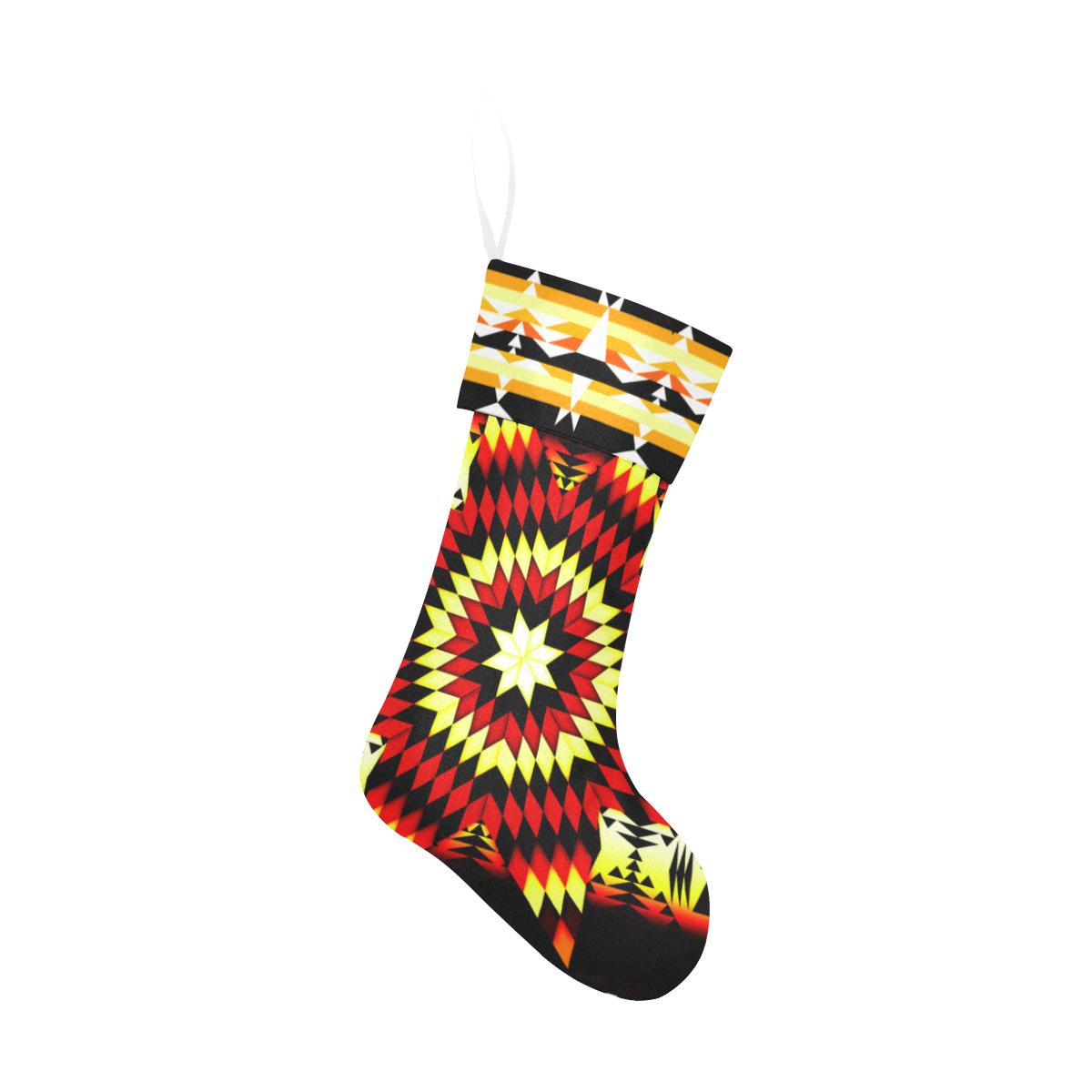 Fire Colors Christmas Stocking holiday stocking e-joyer