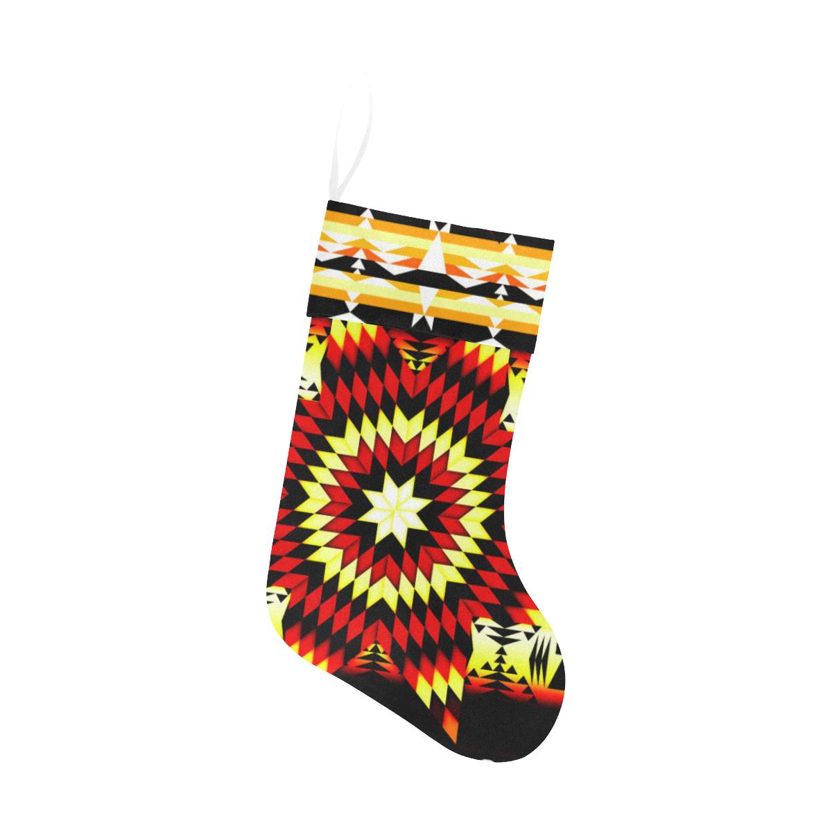 Fire Colors Christmas Stocking holiday stocking e-joyer