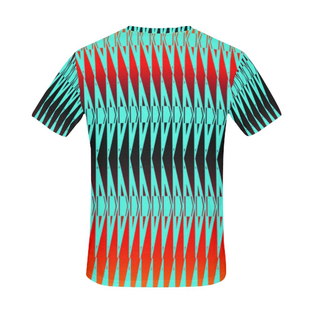 Fire Rattler Sky All Over Print T-Shirt for Men (USA Size) (Model T40) All Over Print T-Shirt for Men e-joyer