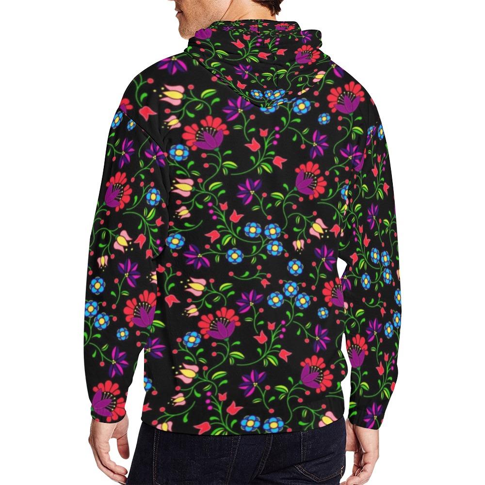 Fleur Indigine All Over Print Full Zip Hoodie for Men (Model H14) All Over Print Full Zip Hoodie for Men (H14) e-joyer 