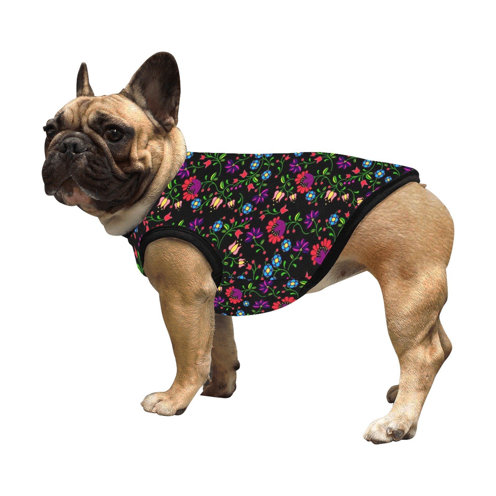 Fleur Indigine All Over Print Pet Tank Top Pet Tank Top e-joyer