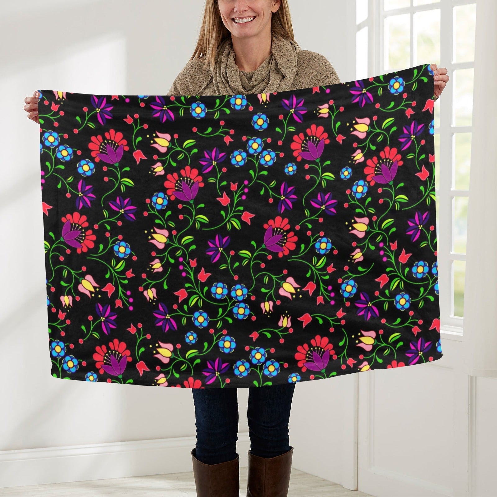 Fleur Indigine Baby Blanket 30"x40" Baby Blanket 30"x40" e-joyer