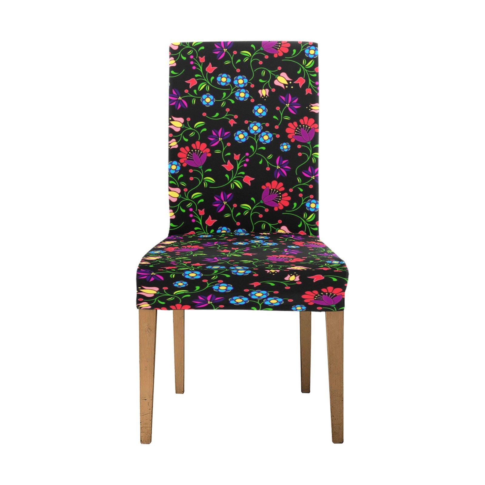 Fleur Indigine Chair Cover (Pack of 4) Chair Cover (Pack of 4) e-joyer 