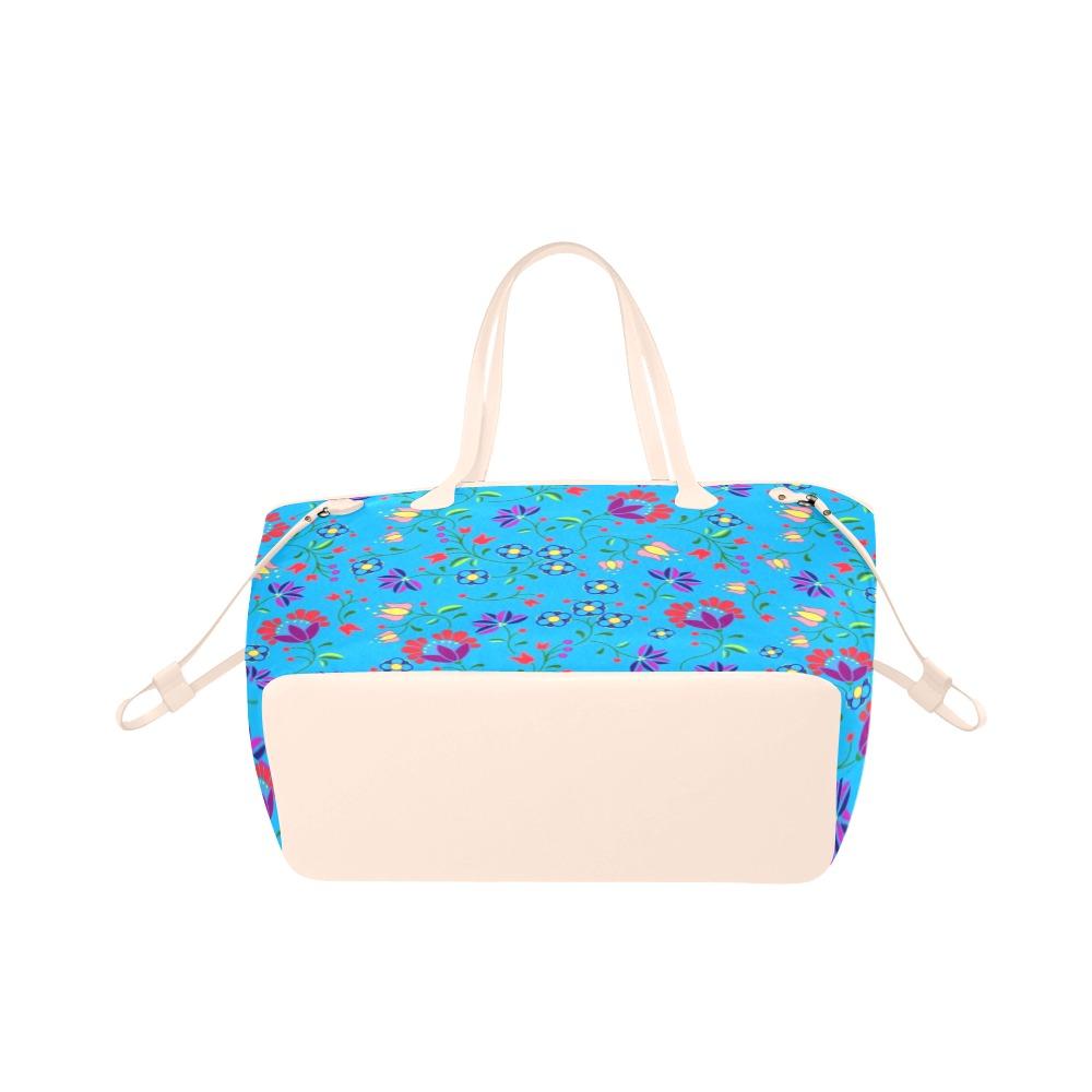 Fleur Indigine Ciel Clover Canvas Tote Bag (Model 1661) Clover Canvas Tote Bag (1661) e-joyer