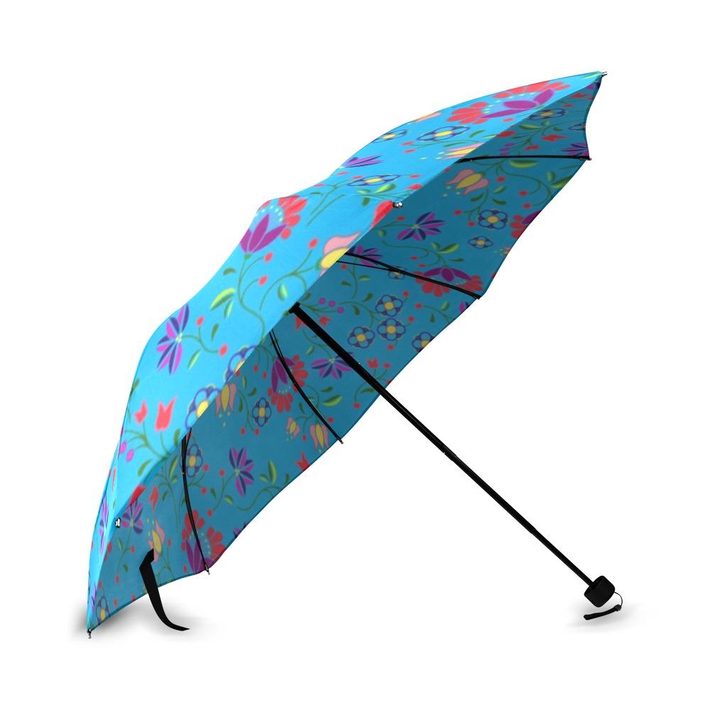 Fleur Indigine Ciel Foldable Umbrella (Model U01) Foldable Umbrella e-joyer