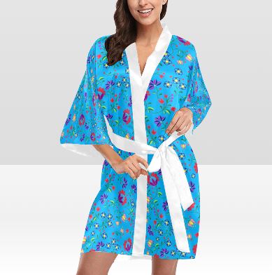 Fleur Indigine Ciel Kimono Robe Artsadd