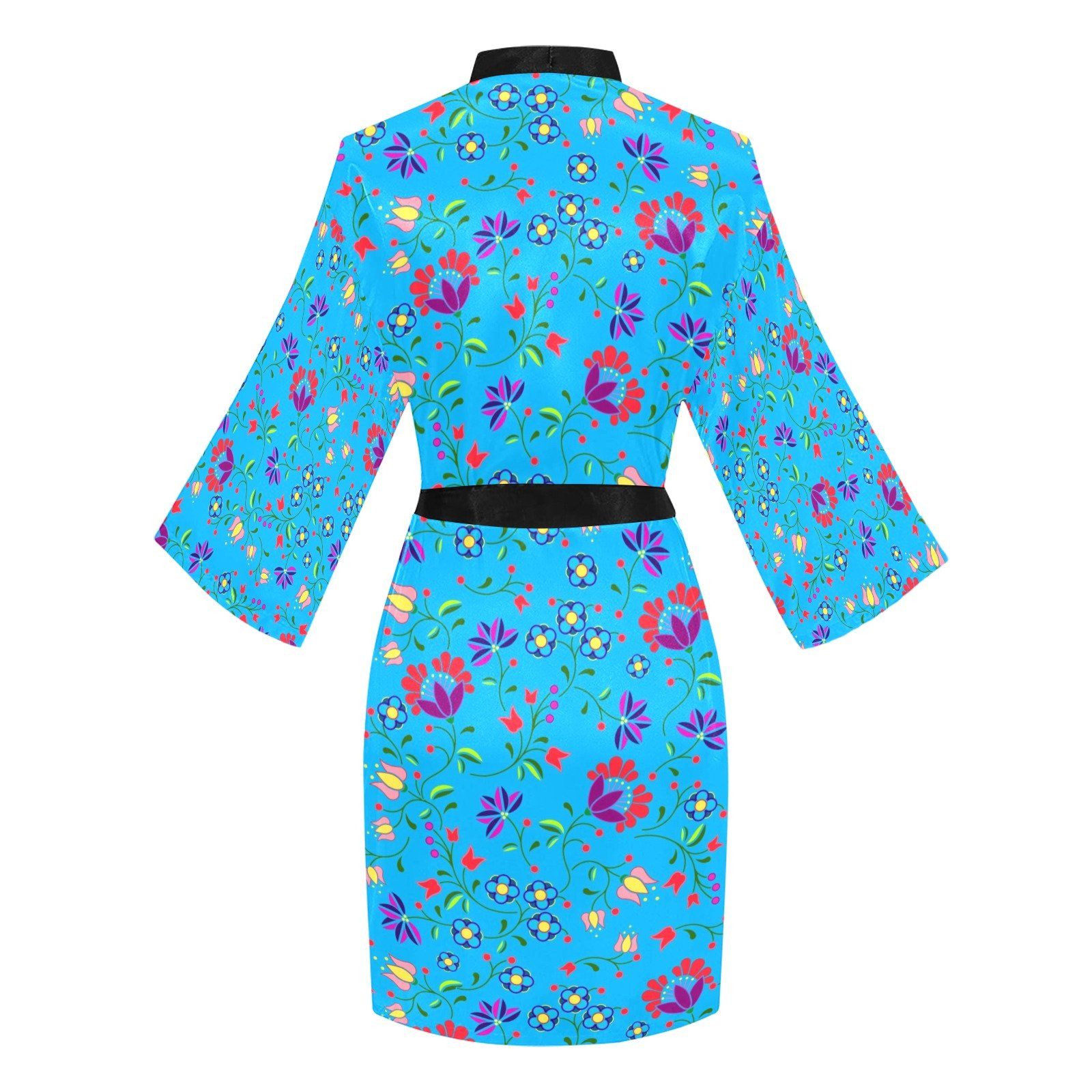 Fleur Indigine Ciel Long Sleeve Kimono Robe Long Sleeve Kimono Robe e-joyer