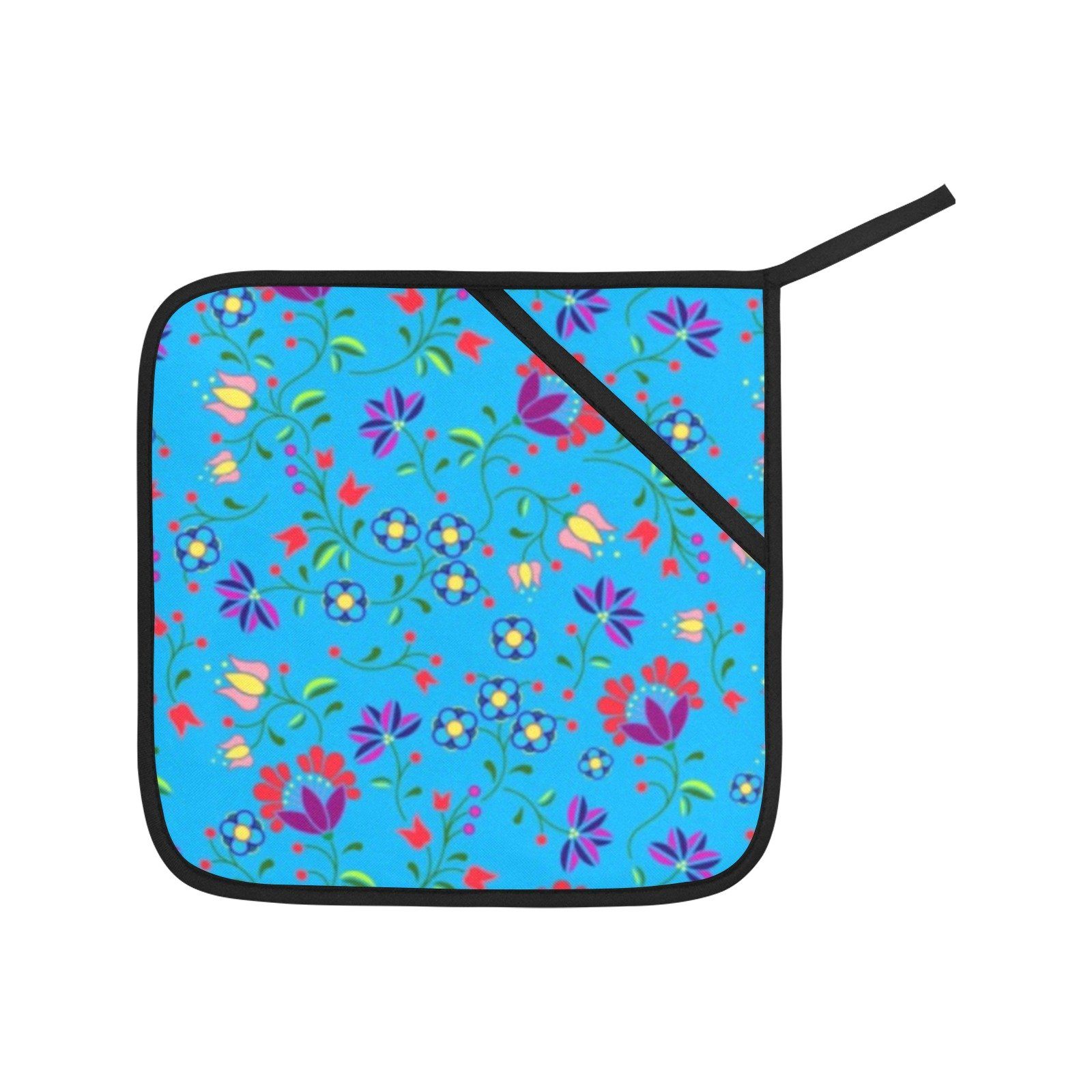 Fleur Indigine Ciel Oven Mitt & Pot Holder Oven Mitt & Pot Holder e-joyer