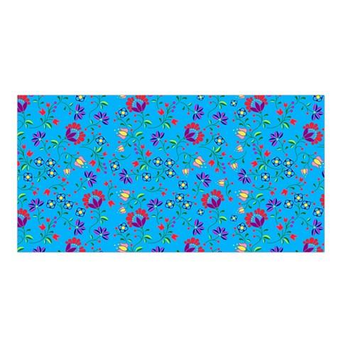 Fleur Indigine Ciel Satin Shawl Scarf 49 Dzine