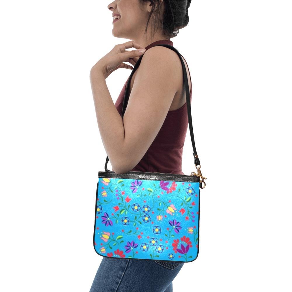 Fleur Indigine Ciel Small Shoulder Bag (Model 1710) Small Shoulder Bag (1710) e-joyer