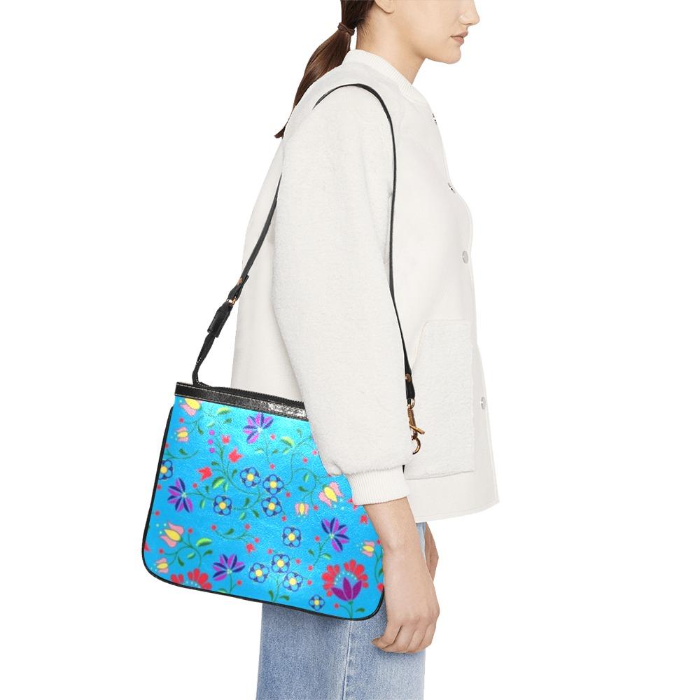 Fleur Indigine Ciel Small Shoulder Bag (Model 1710) Small Shoulder Bag (1710) e-joyer