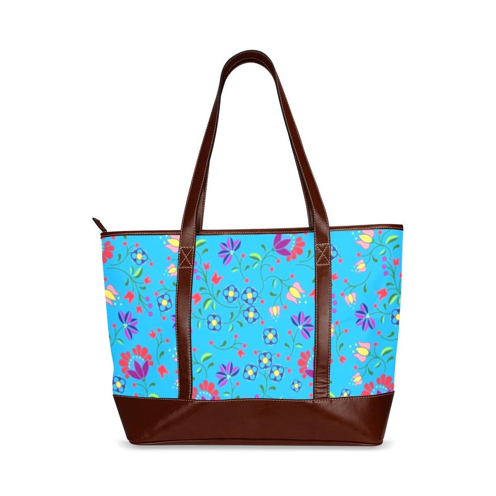 Fleur Indigine Ciel Tote Handbag (Model 1642) Tote Handbags (1642) e-joyer