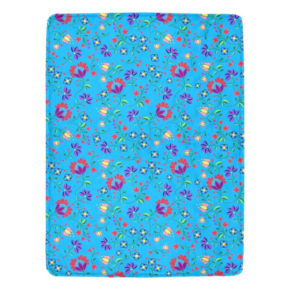Fleur Indigine Ciel Ultra-Soft Micro Fleece Blanket 60"x80" Ultra-Soft Blanket 60''x80'' e-joyer