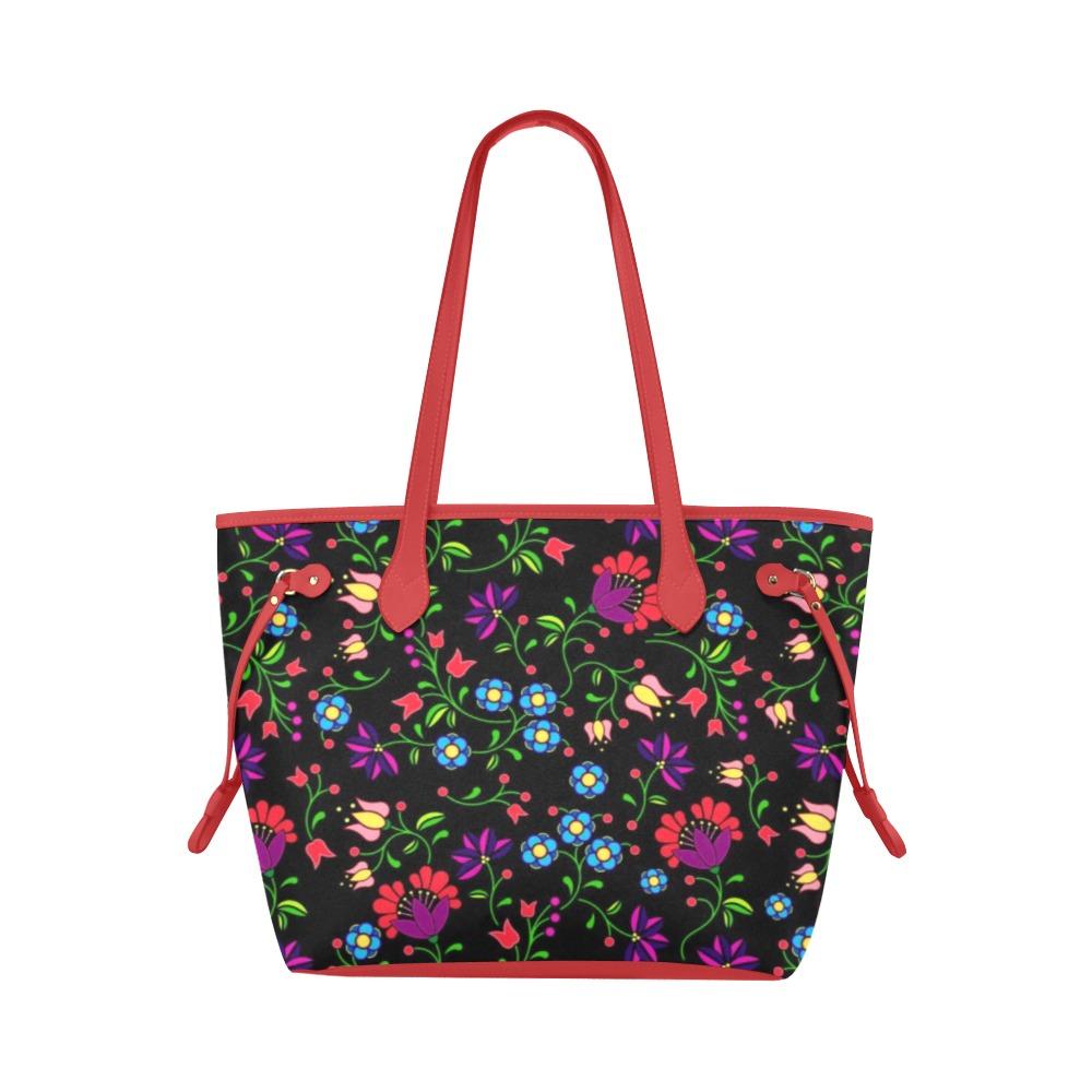 Fleur Indigine Clover Canvas Tote Bag (Model 1661) Clover Canvas Tote Bag (1661) e-joyer