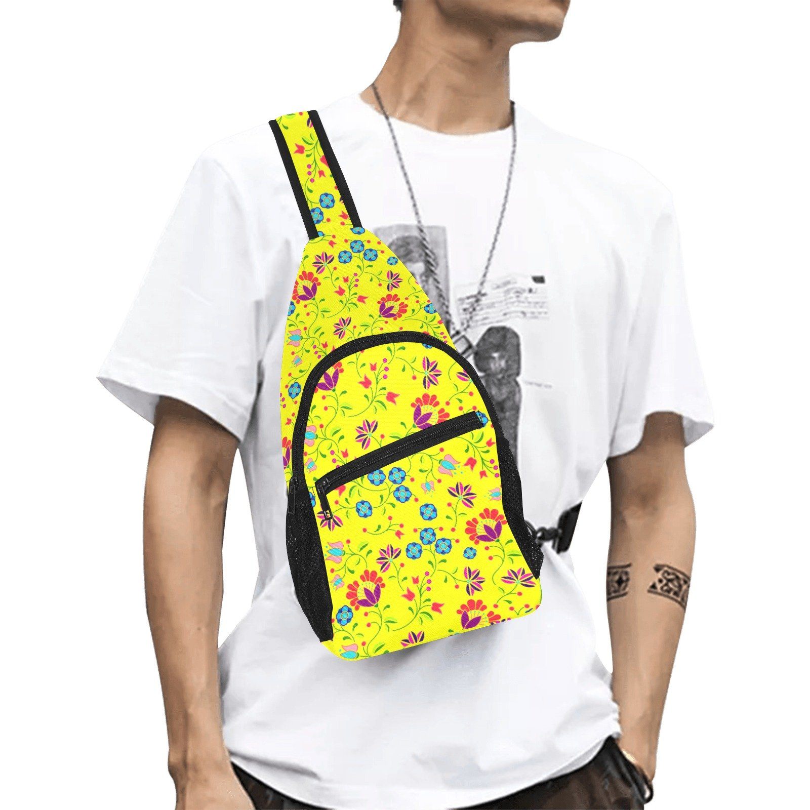 Fleur Indigine Mais All Over Print Chest Bag (Model 1719) All Over Print Chest Bag (1719) e-joyer