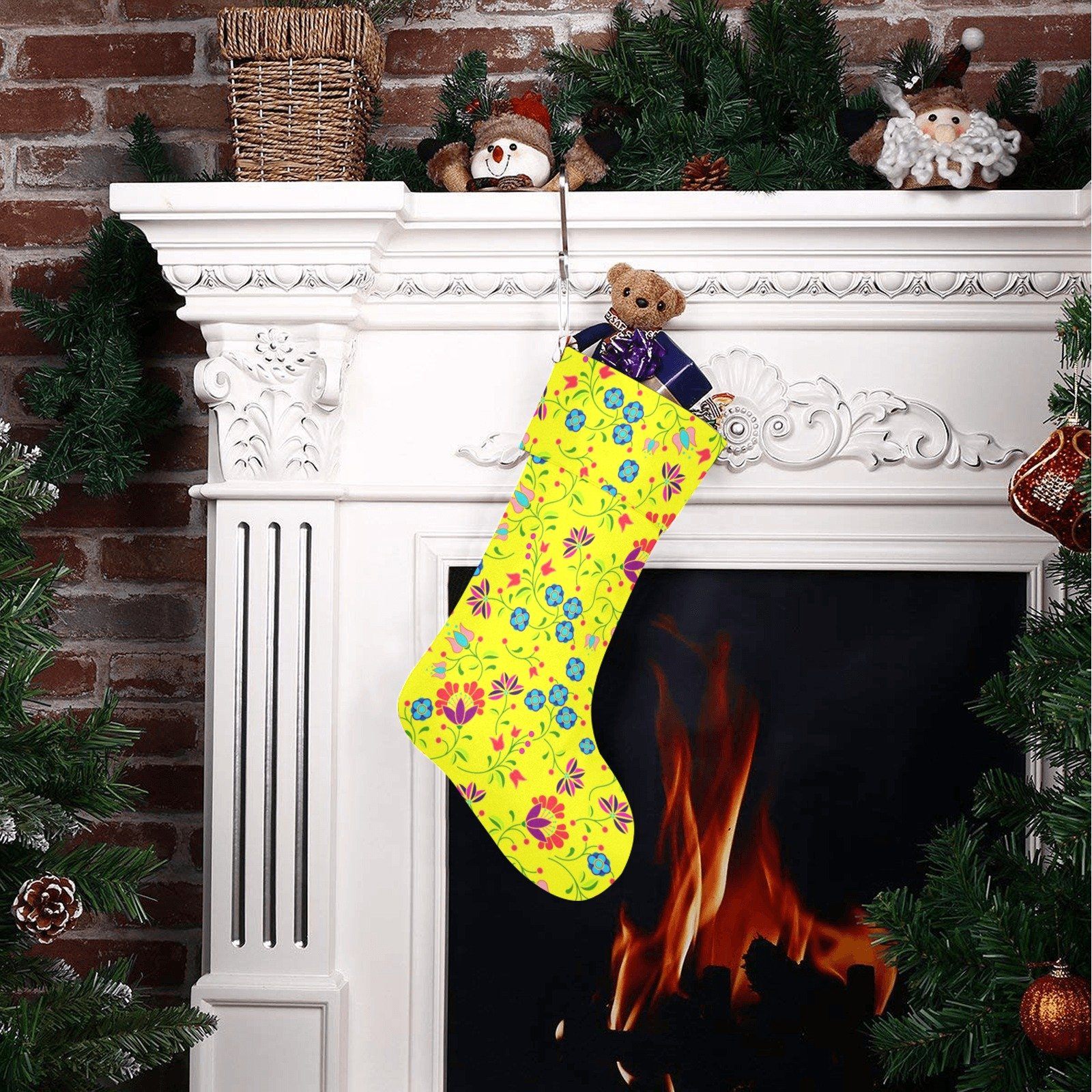 Fleur Indigine Mais Christmas Stocking holiday stocking e-joyer