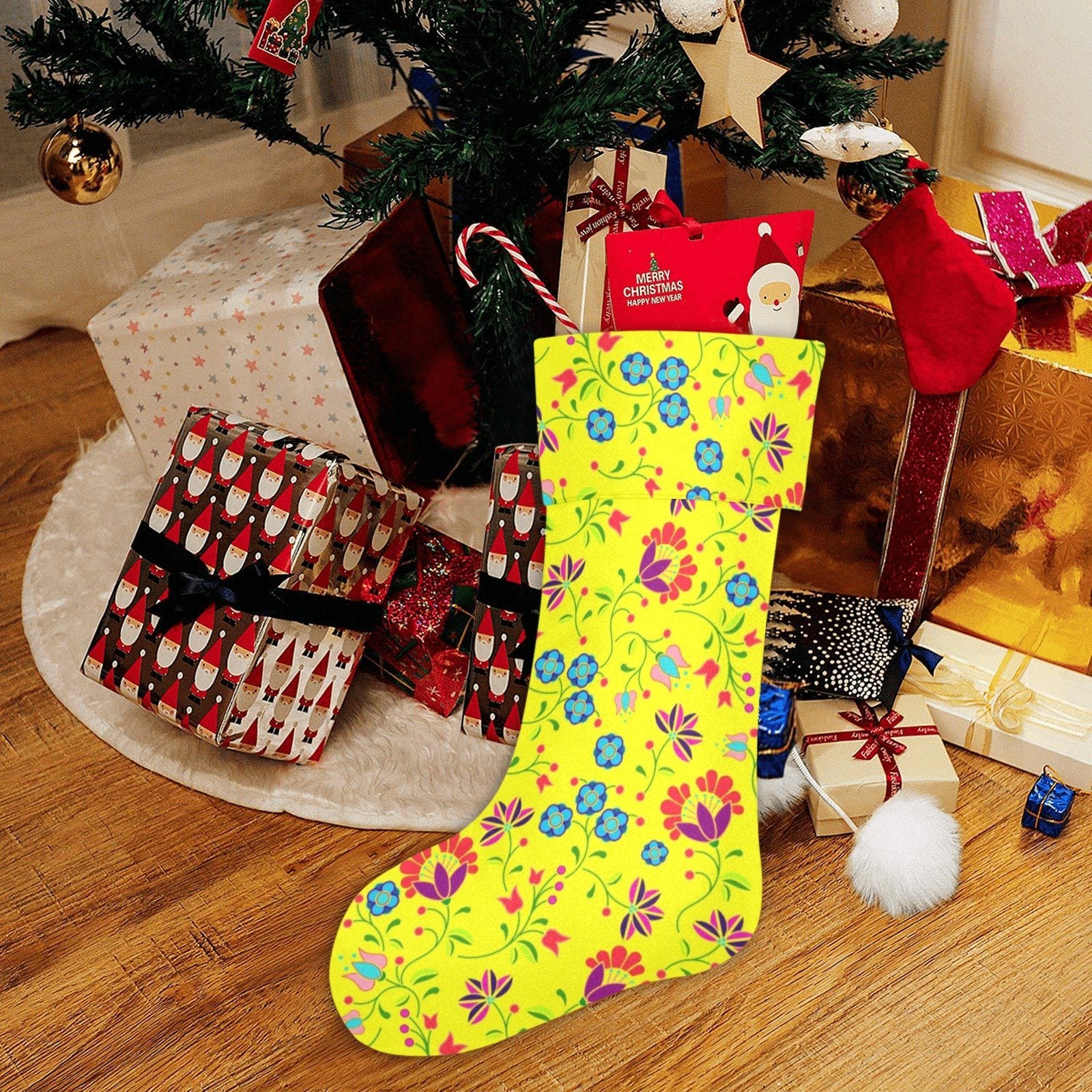 Fleur Indigine Mais Christmas Stocking holiday stocking e-joyer