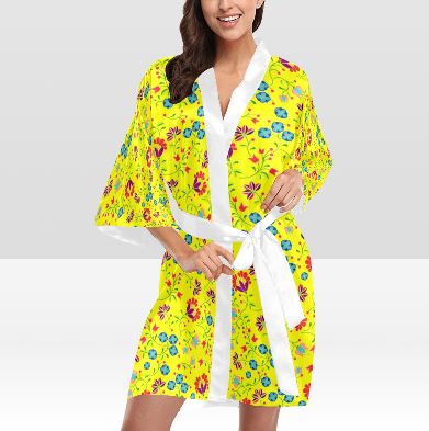 Fleur Indigine Mais Kimono Robe Artsadd