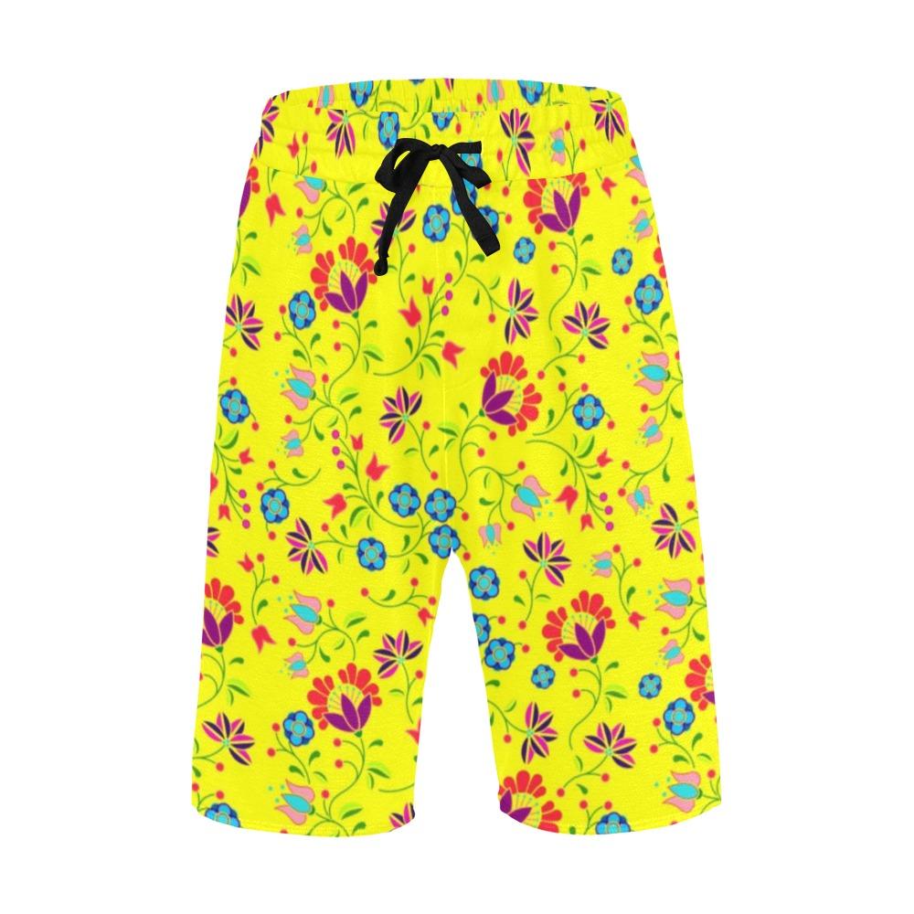 Fleur Indigine Mais Men's All Over Print Casual Shorts (Model L23) Men's Casual Shorts (L23) e-joyer