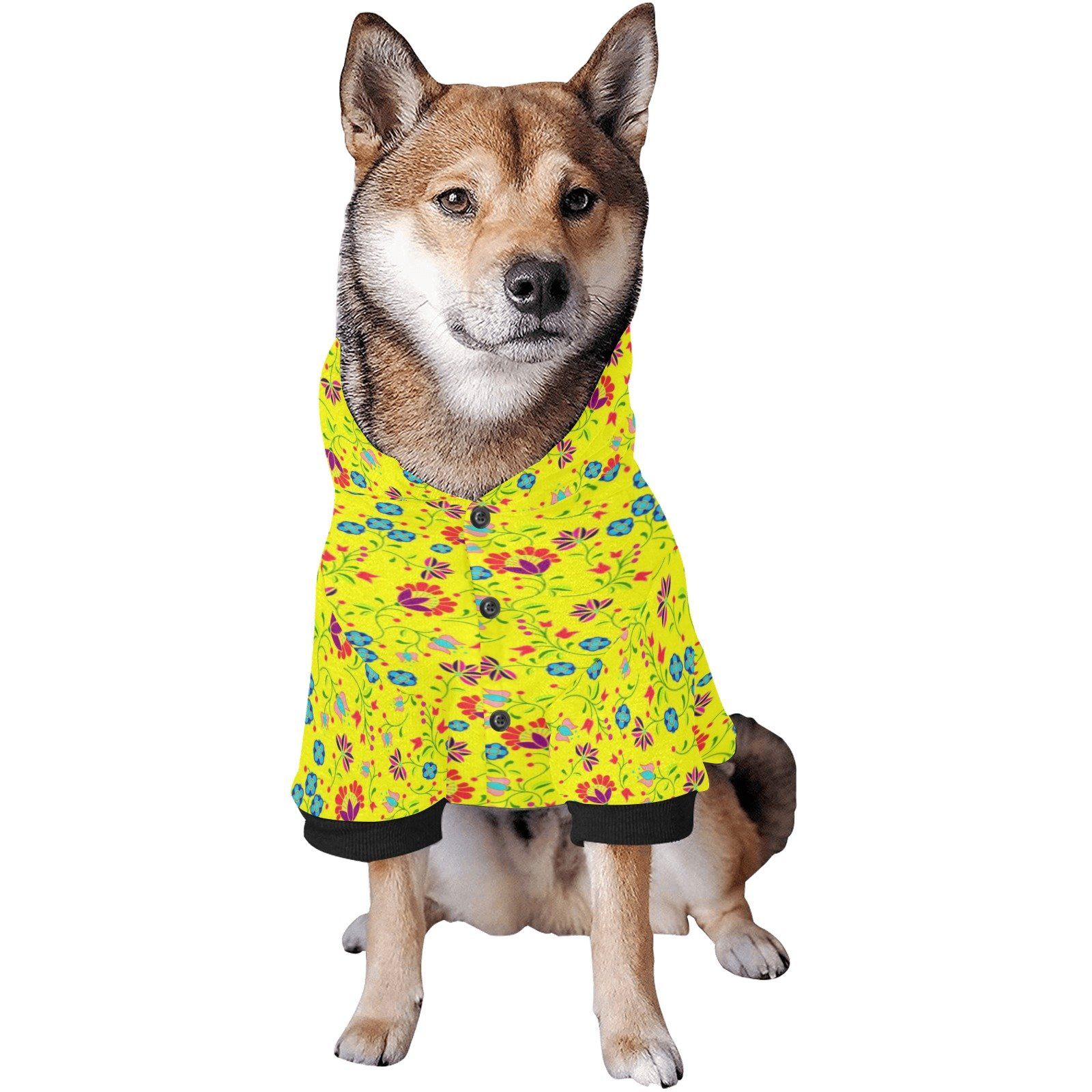 Fleur Indigine Mais Pet Dog Hoodie Pet Dog Hoodie e-joyer