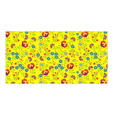 Fleur Indigine Mais Satin Shawl Scarf 49 Dzine