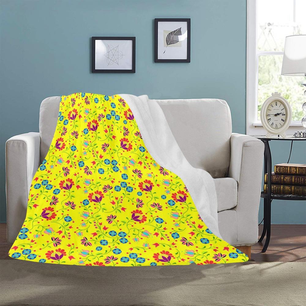 Fleur Indigine Mais Ultra-Soft Micro Fleece Blanket 50"x60" Ultra-Soft Blanket 50''x60'' e-joyer