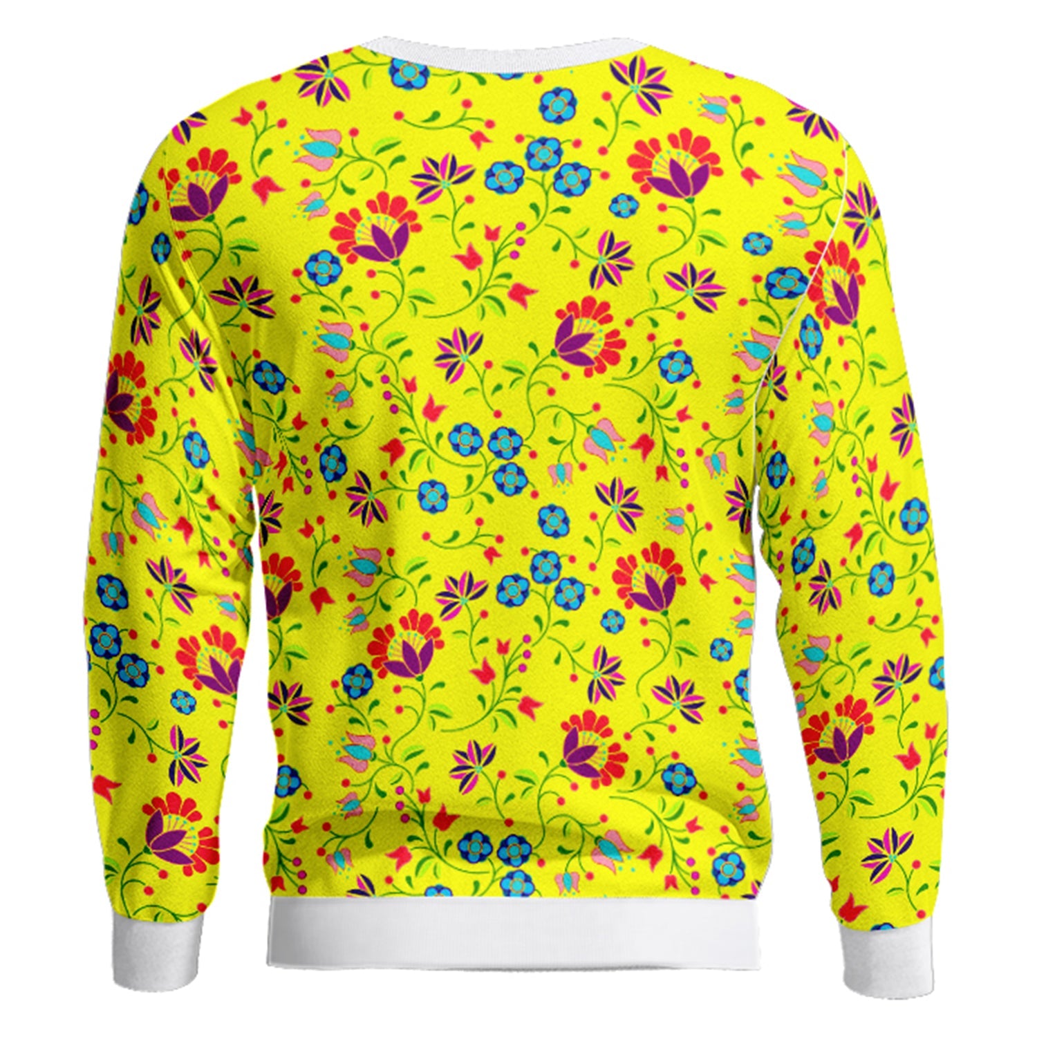 Fleur Indigine Mais Unisex Crewneck Long Sleeve Top Herman