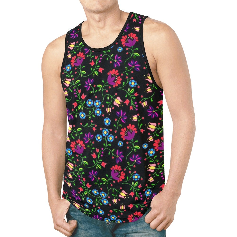 Fleur Indigine New All Over Print Tank Top for Men (Model T46) New All Over Print Tank Top for Men (T46) e-joyer 