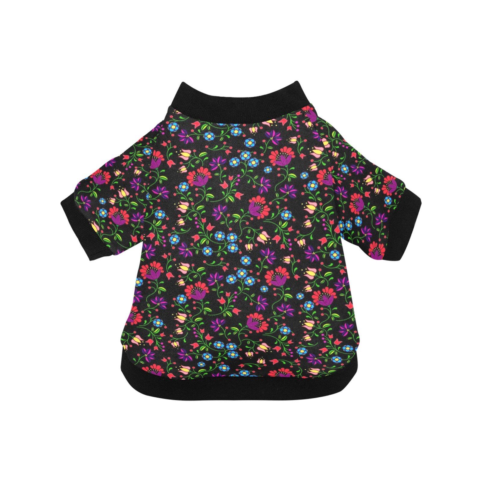 Fleur Indigine Pet Dog Round Neck Shirt Pet Dog Round Neck Shirt e-joyer