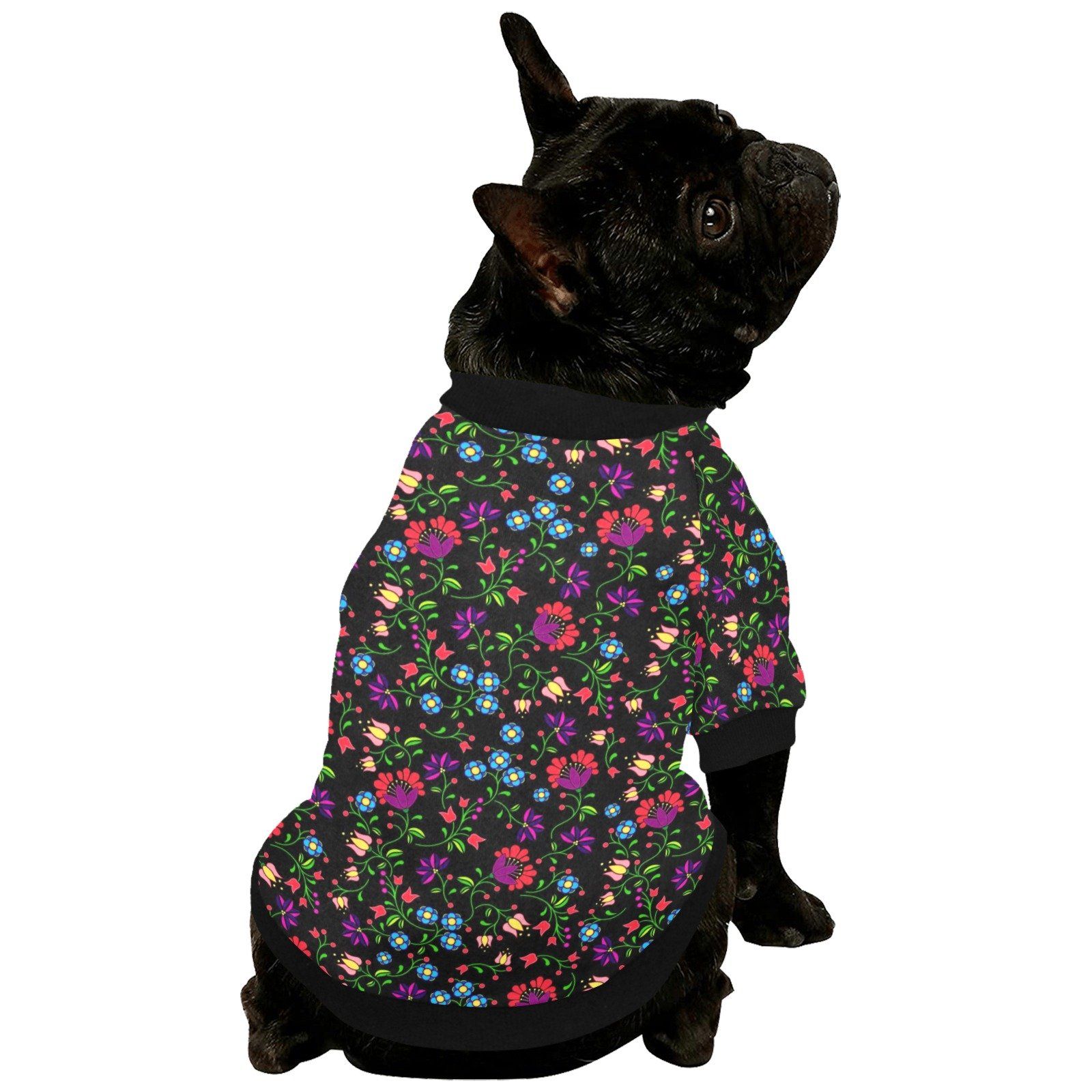Fleur Indigine Pet Dog Round Neck Shirt Pet Dog Round Neck Shirt e-joyer