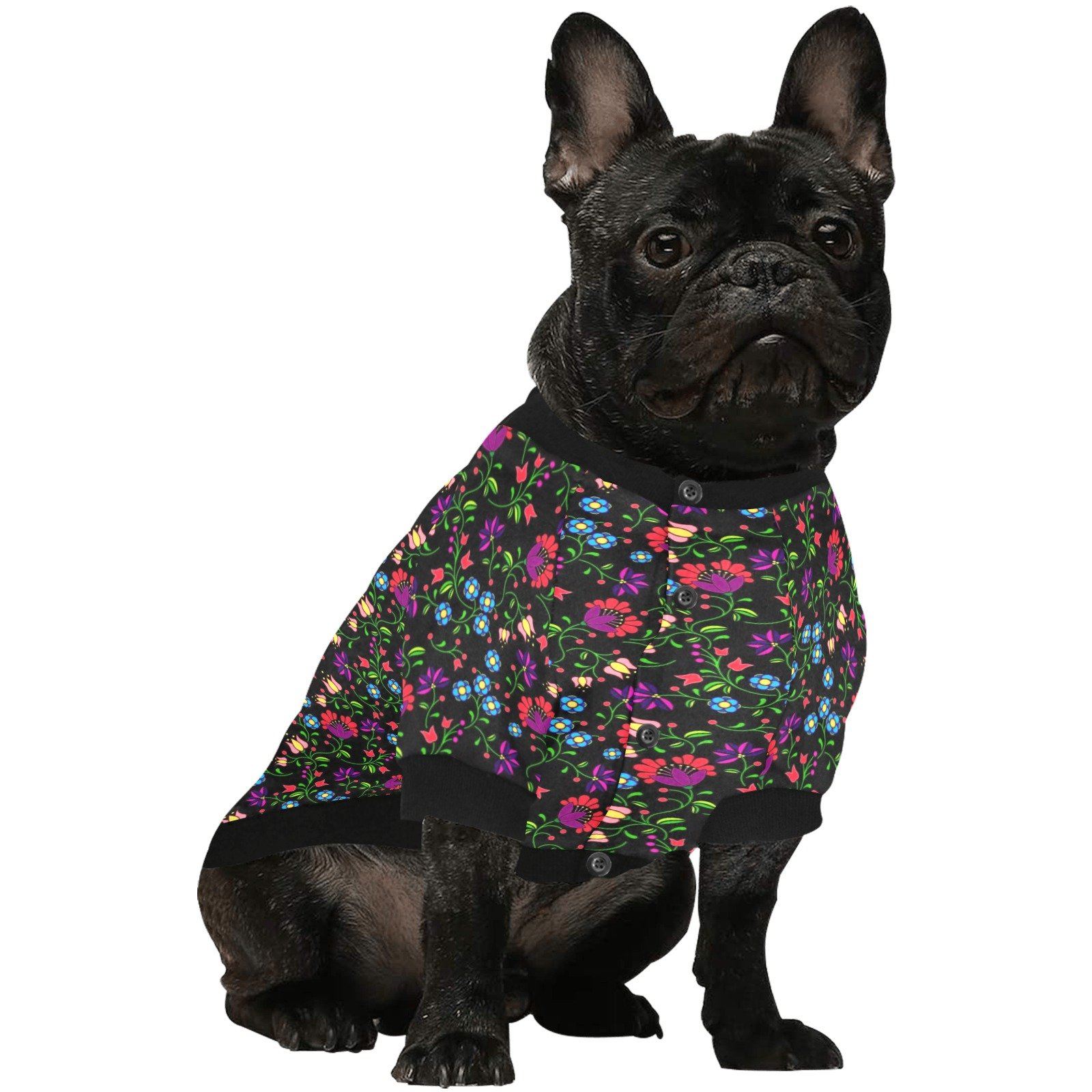 Fleur Indigine Pet Dog Round Neck Shirt Pet Dog Round Neck Shirt e-joyer