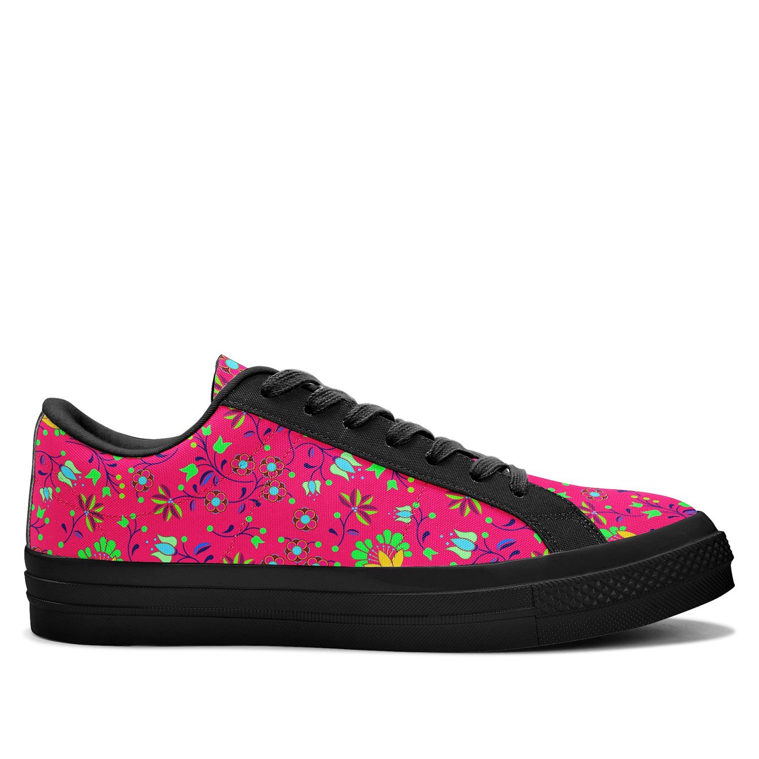 Fleur Indigine Rouge Aapisi Low Top Canvas Shoes Black Sole aapisi Herman