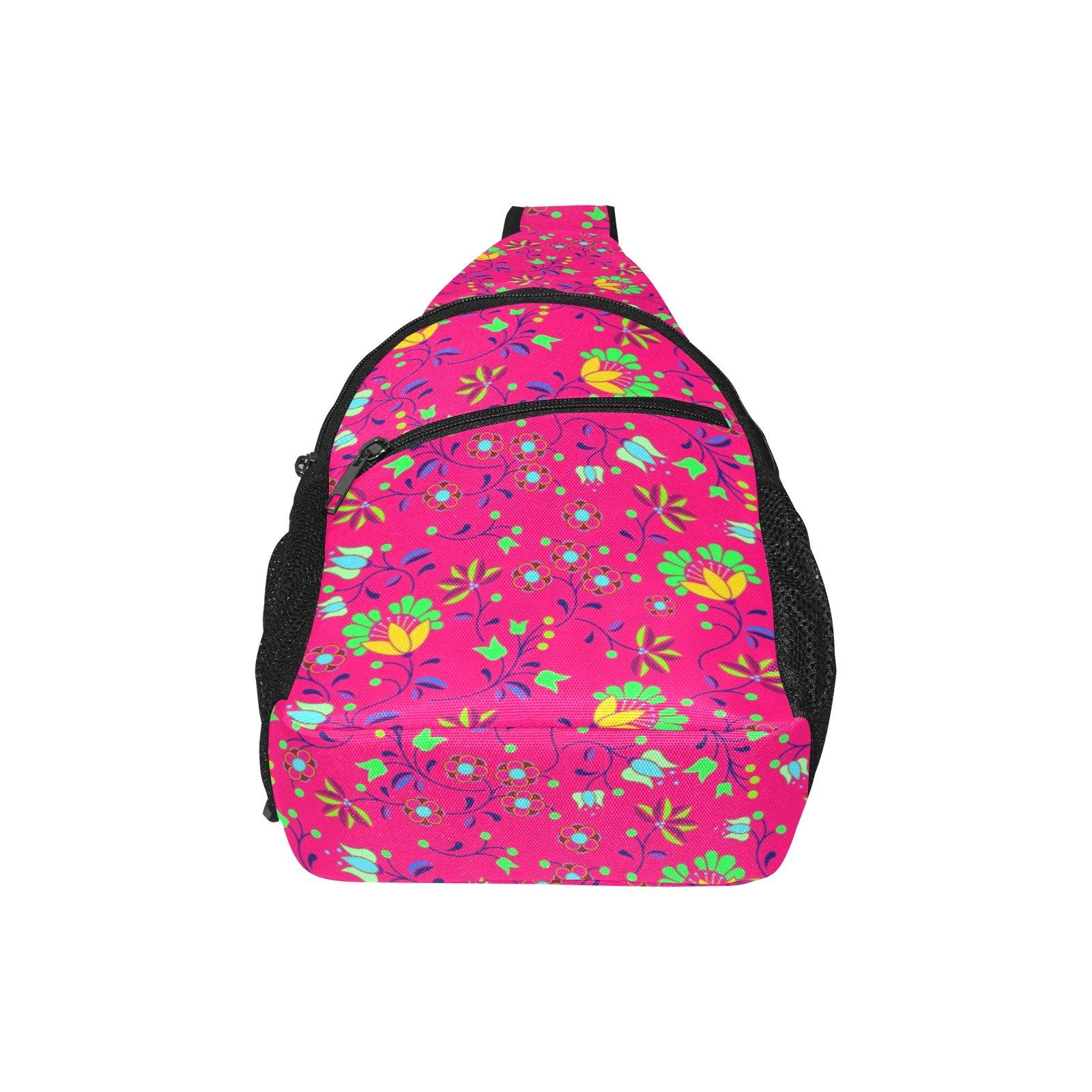 Fleur Indigine Rouge All Over Print Chest Bag (Model 1719) All Over Print Chest Bag (1719) e-joyer