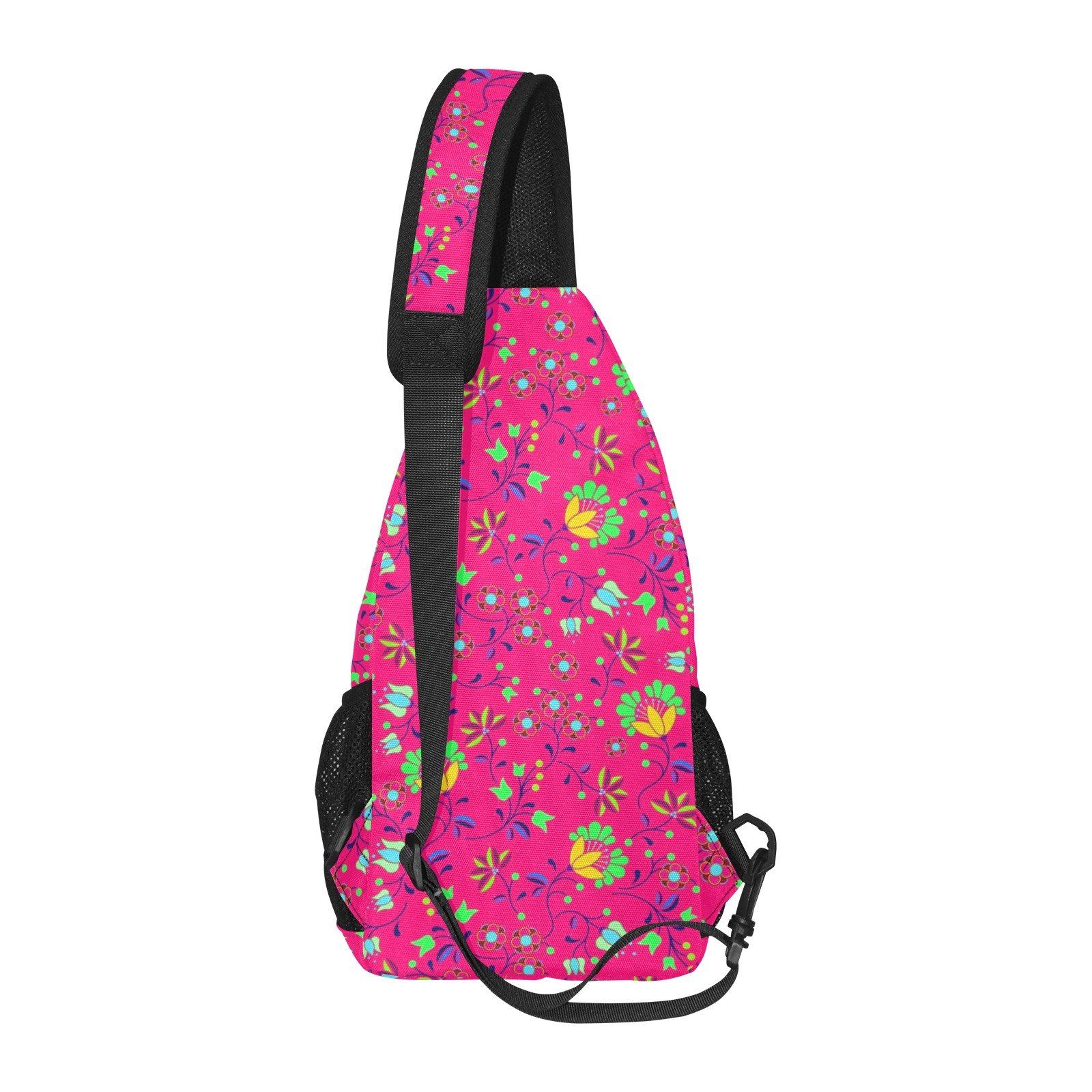 Fleur Indigine Rouge All Over Print Chest Bag (Model 1719) All Over Print Chest Bag (1719) e-joyer