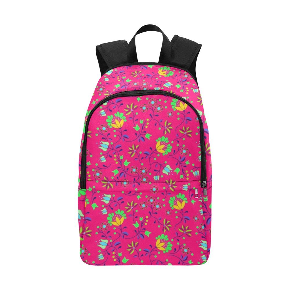 Fleur Indigine Rouge Fabric Backpack for Adult (Model 1659) Casual Backpack for Adult (1659) e-joyer