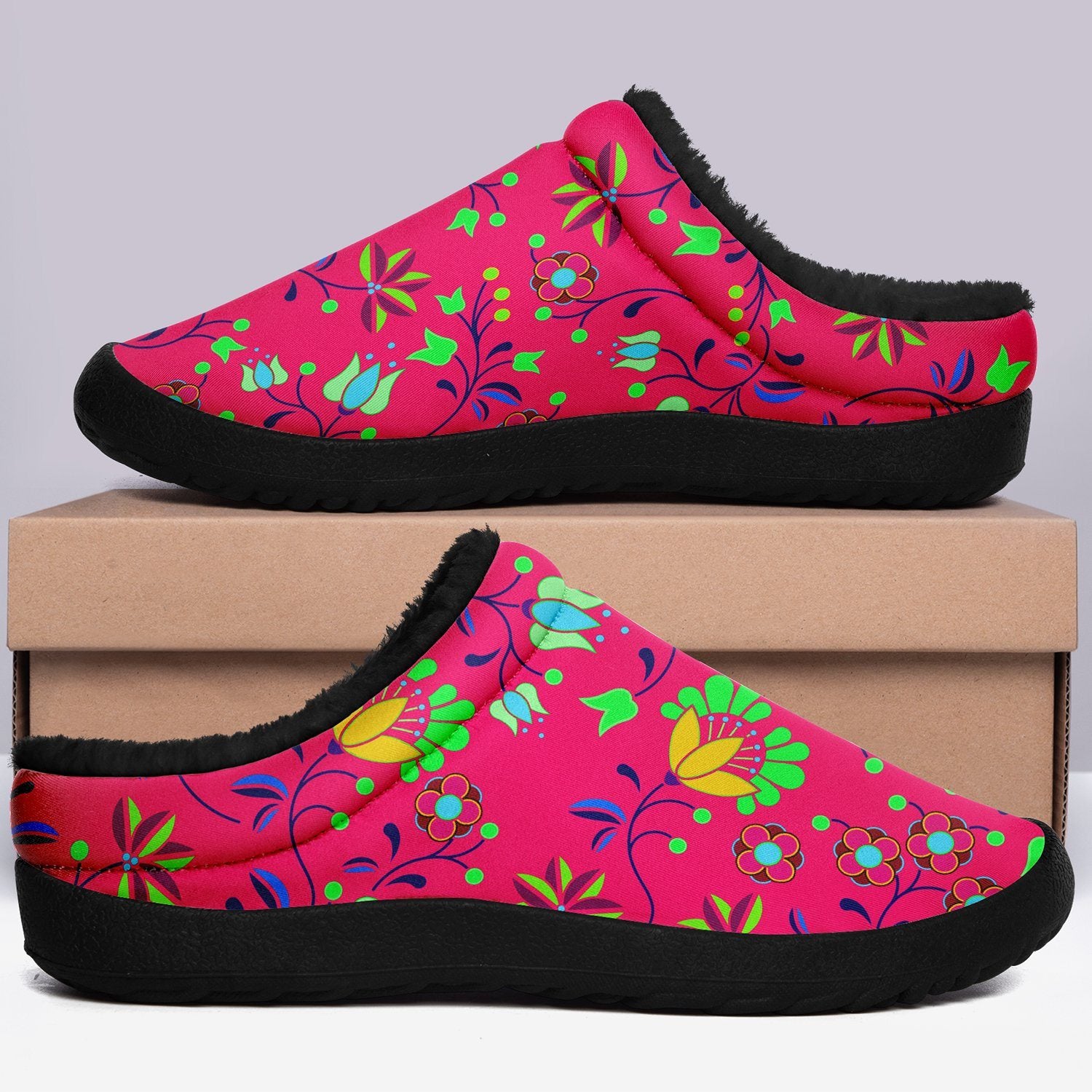 Fleur Indigine Rouge Ikinnii Indoor Slipper 49 Dzine