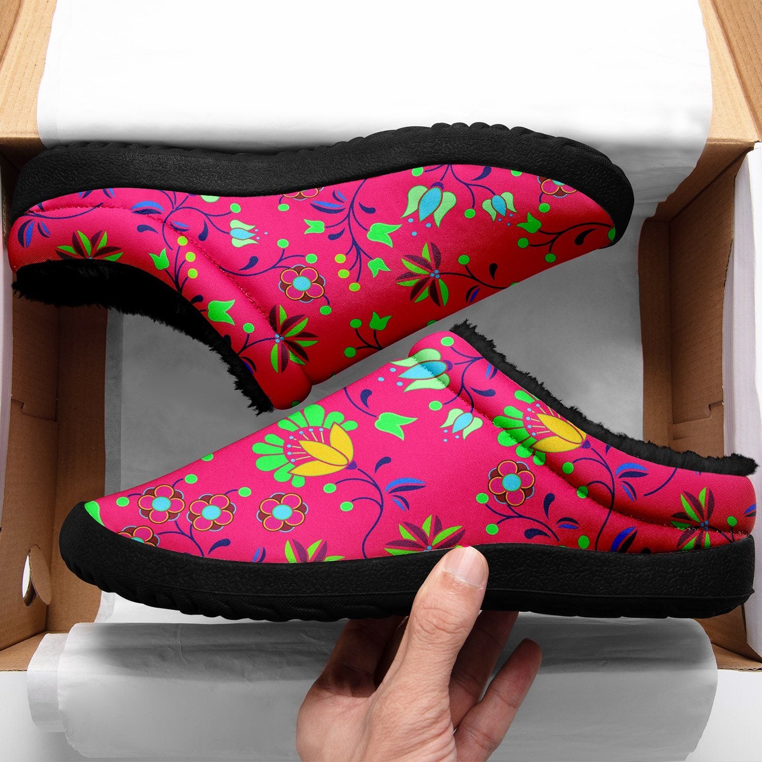 Fleur Indigine Rouge Ikinnii Indoor Slipper 49 Dzine
