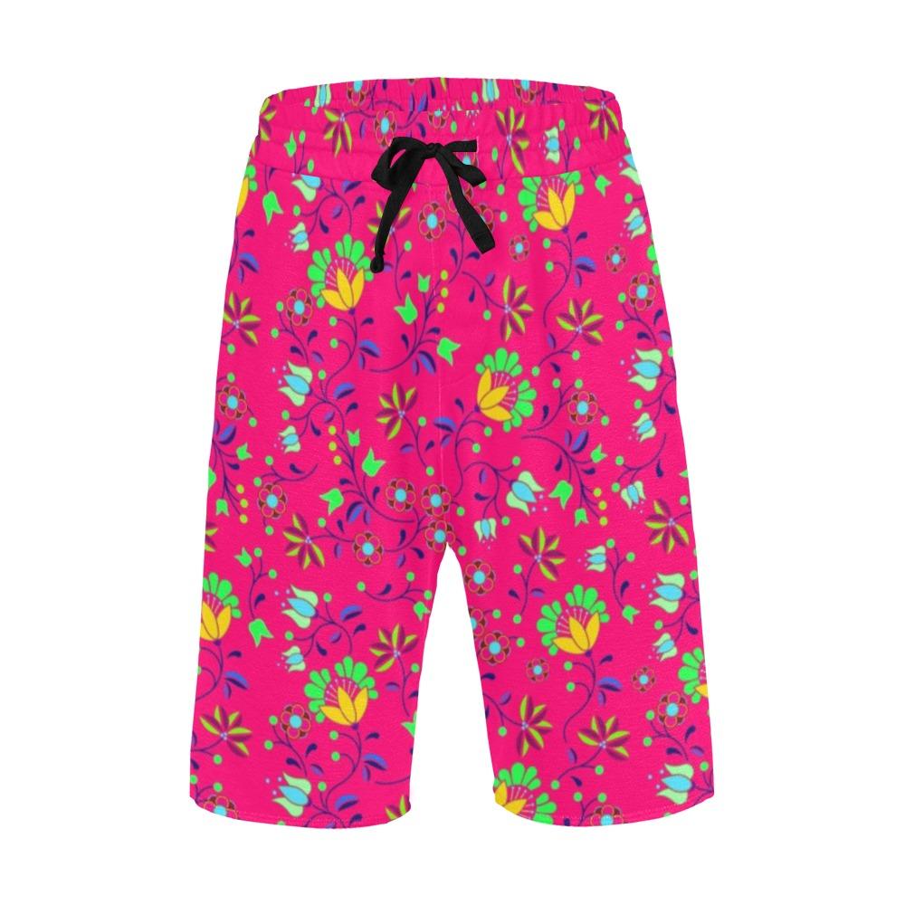 Fleur Indigine Rouge Men's All Over Print Casual Shorts (Model L23) Men's Casual Shorts (L23) e-joyer